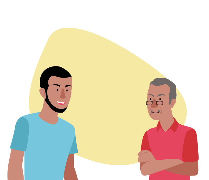 O sobrinho de Astrogildo fala: Tio, a divulgação tem que ser mais dirigida aos jovens. E seria mais eficaz se eles recebessem o panfleto da mão de pessoas com quem eles de identificassem imediatamente, em vez de algumas senhoras e uma criança.