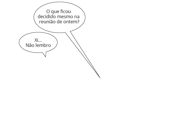 O que ficou decidido mesmo na reunião de ontem? Xi... Não Lembro